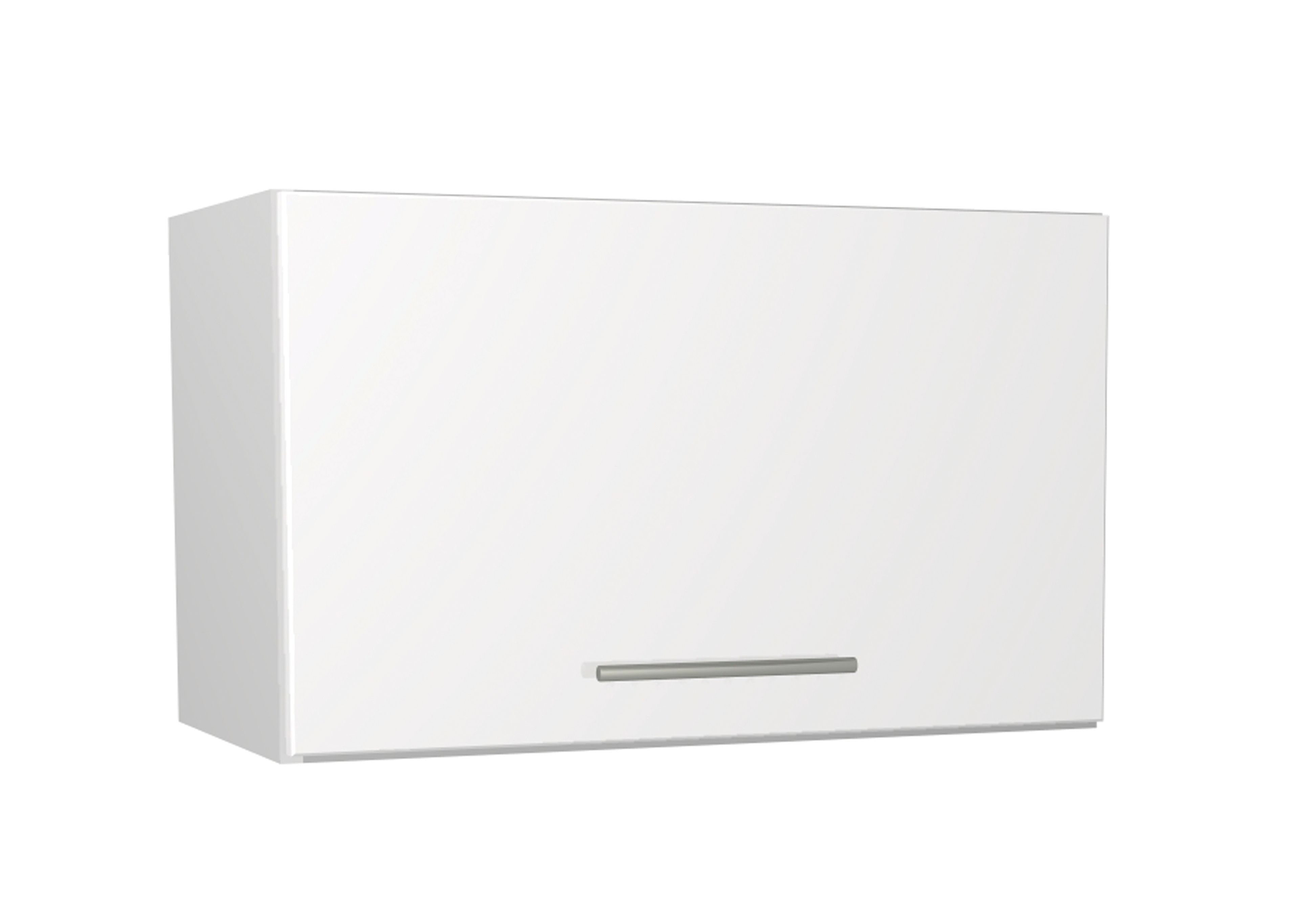 Image of Wickes Orlando White Gloss Slab Narrow Wall Unit - 600mm