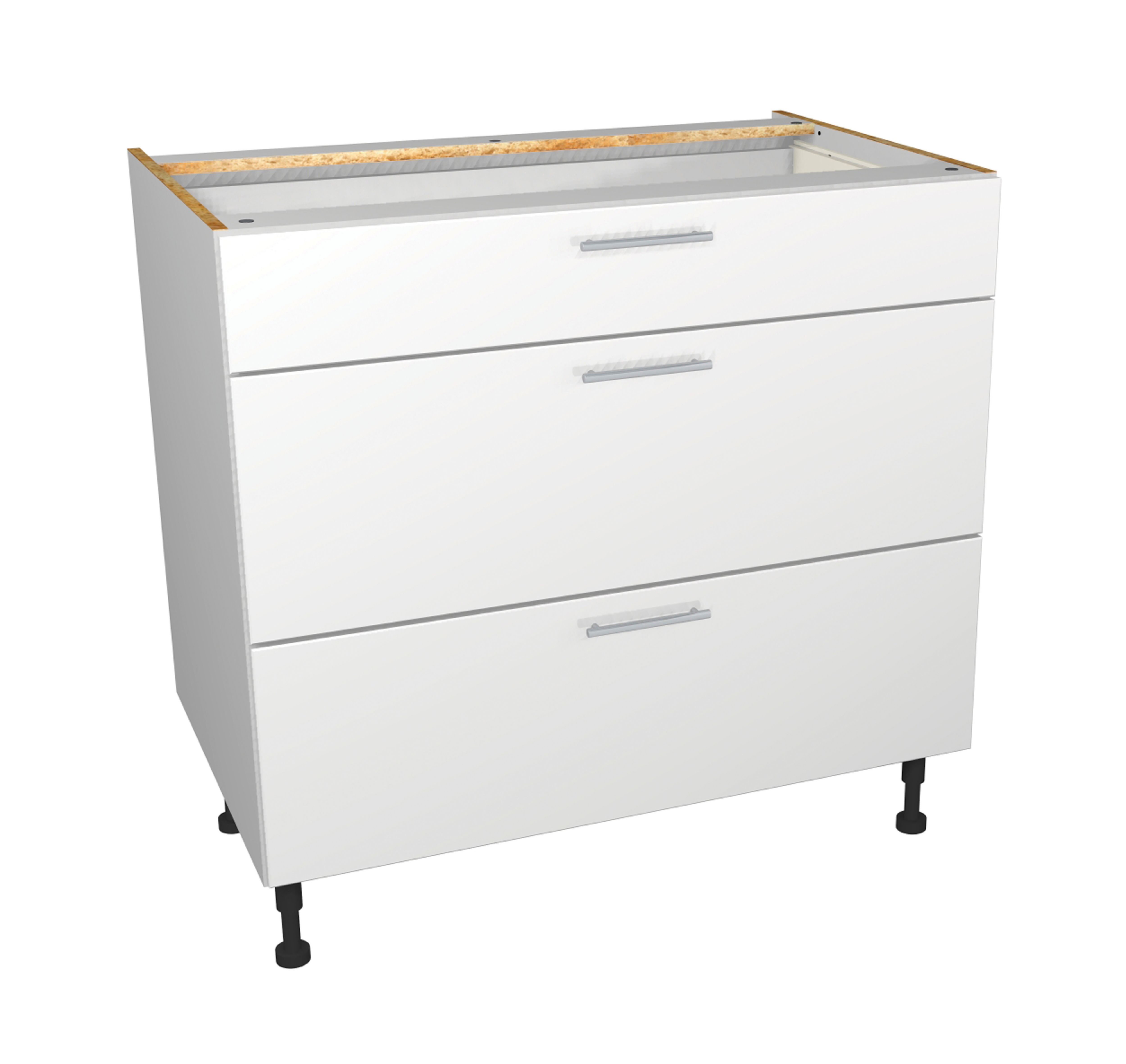 Wickes Orlando White Slab Drawer Unit - 900mm - Part 1 of 2