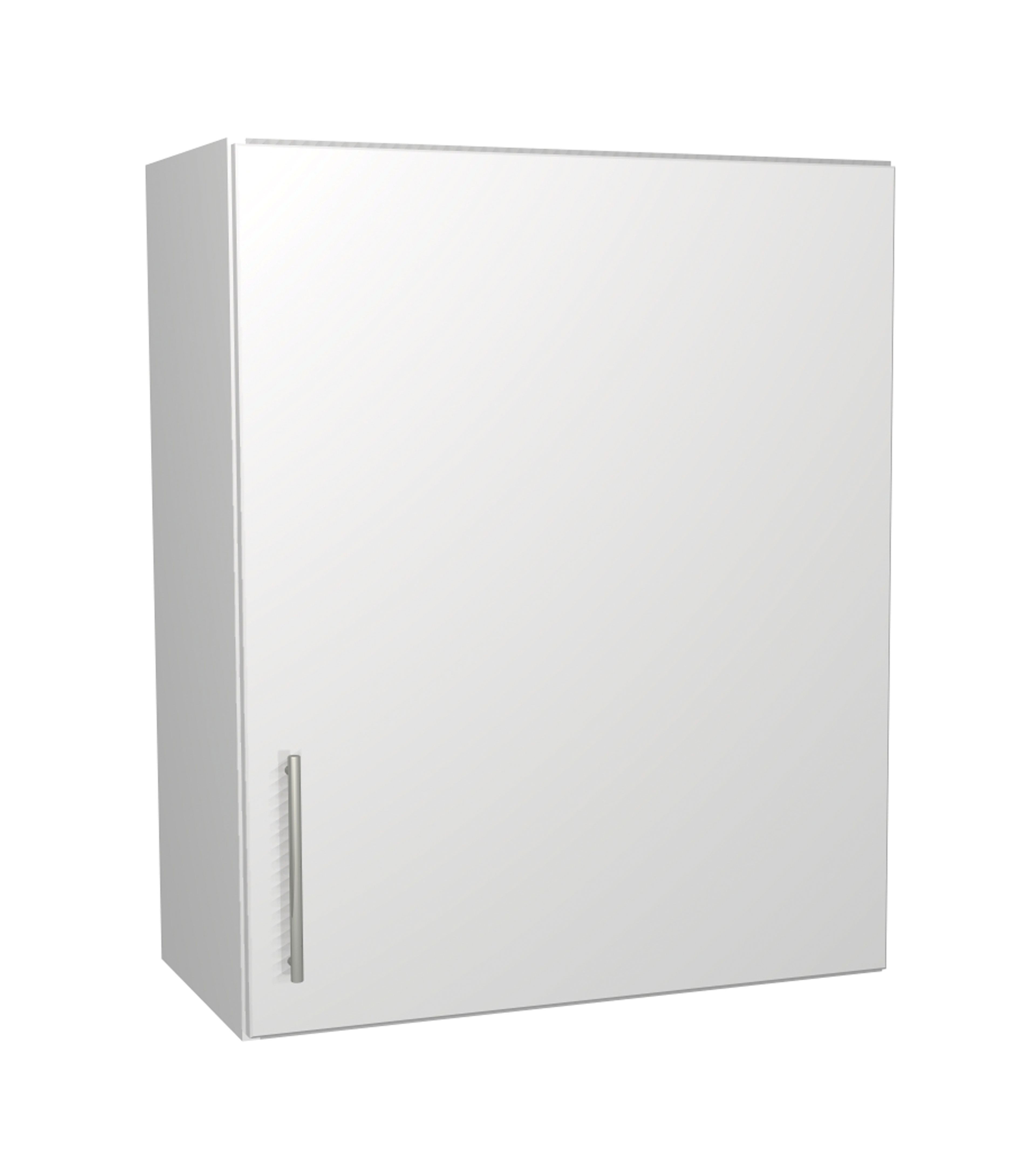 Image of Wickes Orlando White Gloss Slab Wall Unit - 600mm