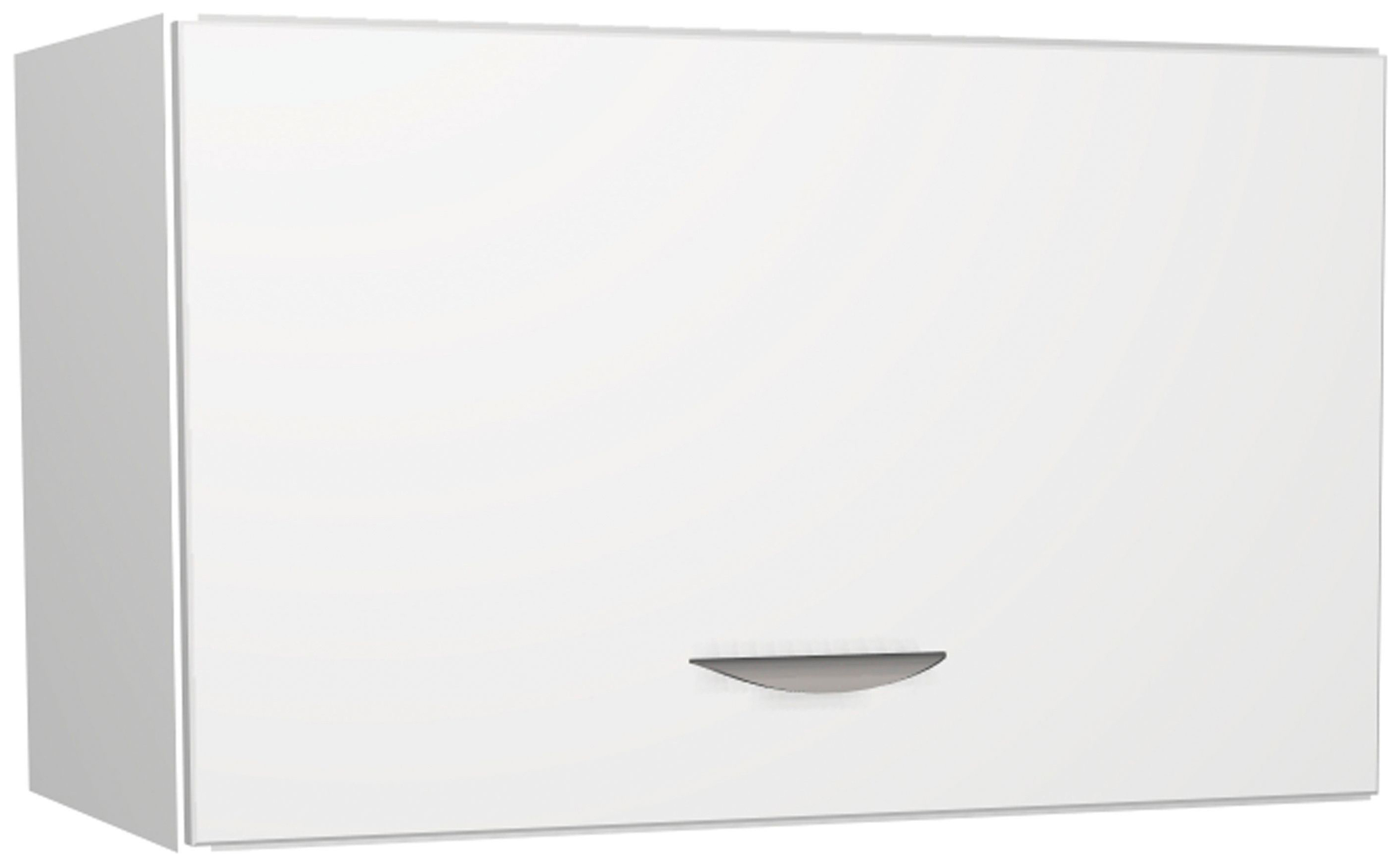 Image of Wickes Dakota White Matt Slab Narrow Wall Unit - 600mm