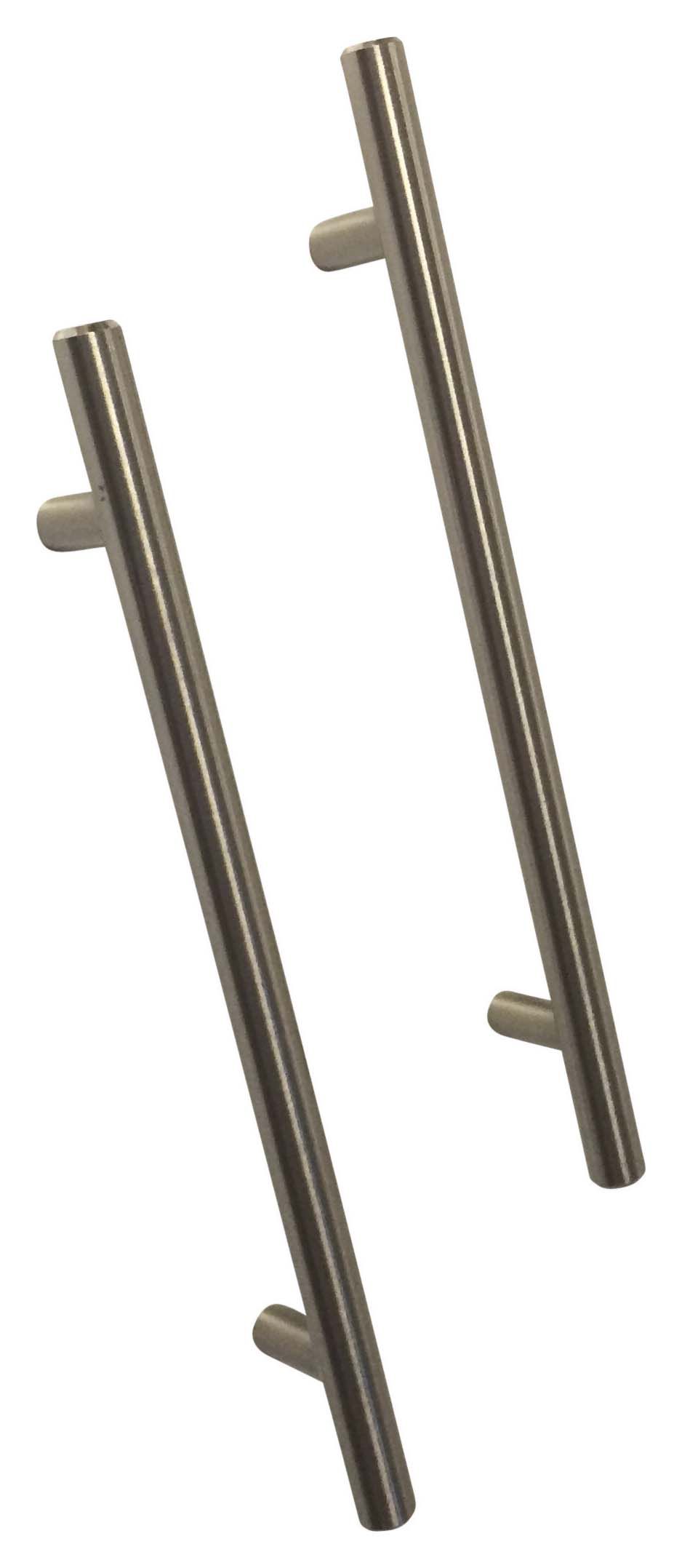 Wickes Orlando Brushed Nickel Handle - Pack of 2