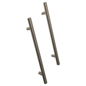 Wickes Orlando Stainless Steel Handle with Brushed Nickel Finish