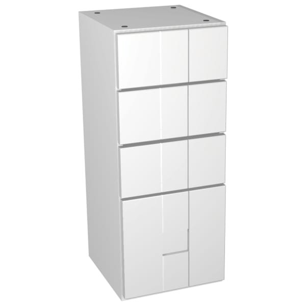 Vermont White Multi-drawer Floorstanding Storage Unit - 300 x 735mm