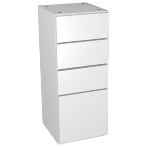 Wickes Vienna White 4 Drawer Storage Unit - 300 x 735mm
