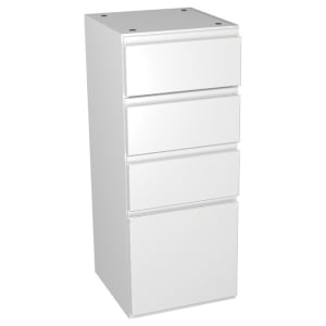 Wickes Hertford Gloss White 4 Drawer Storage Unit - 300 x 735mm