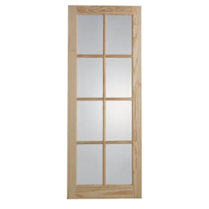 Wickes Newland 8 Lite Glazed Clear Pine Internal Door
