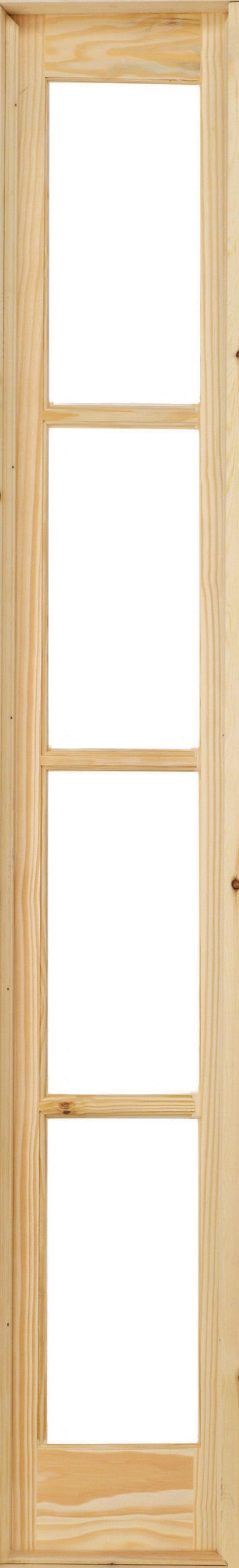 Image of Wickes Newland Fully Glazed Clear Pine 4 Lite Demi Panel Internal French Door - 1981 x 292mm
