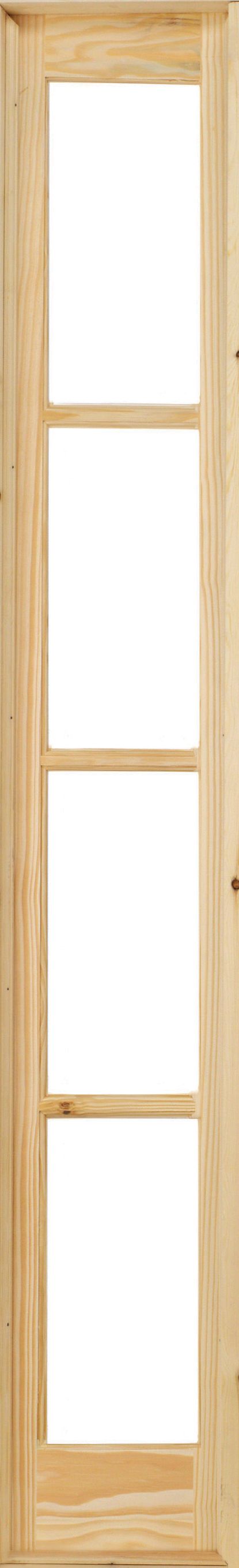 Wickes Newland Fully Glazed Clear Pine 4 Lite Demi Panel Internal French Door - 1981 x 292mm