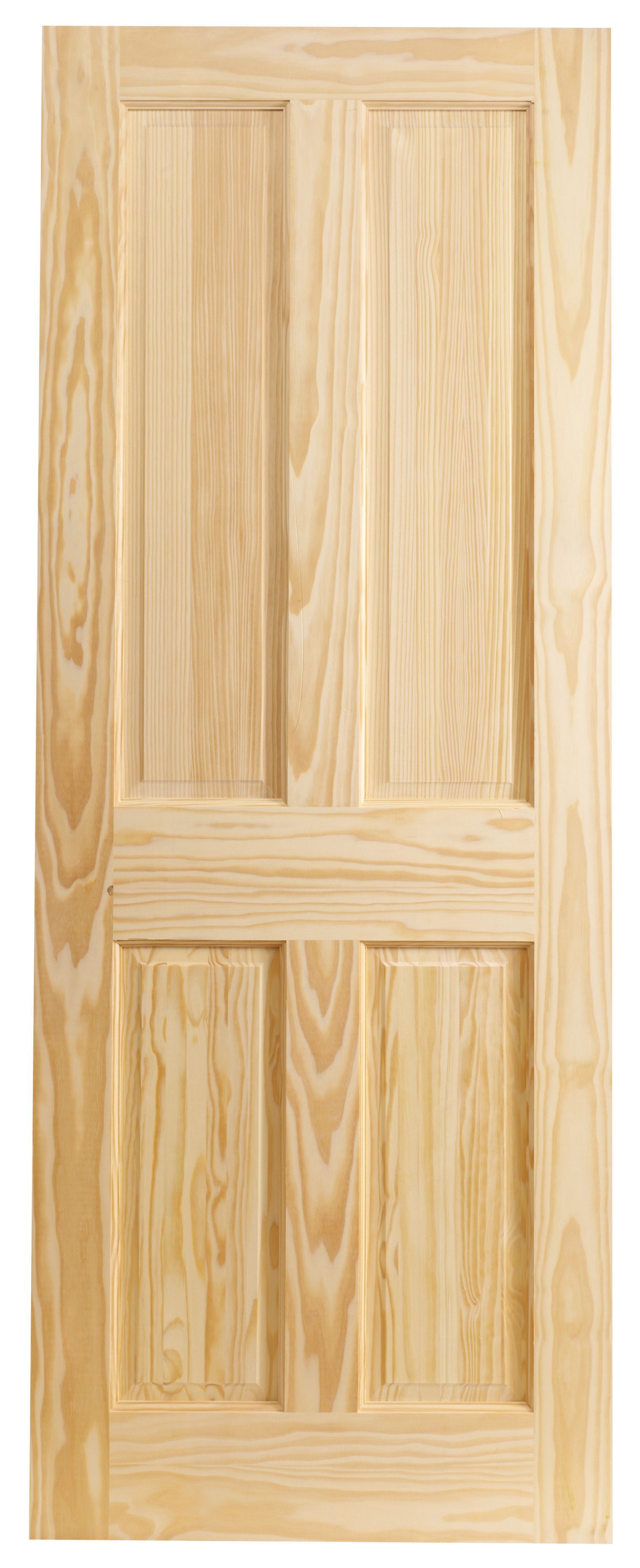 Wickes Skipton Clear Pine 4 Panel Internal Door - 1981 x 762mm