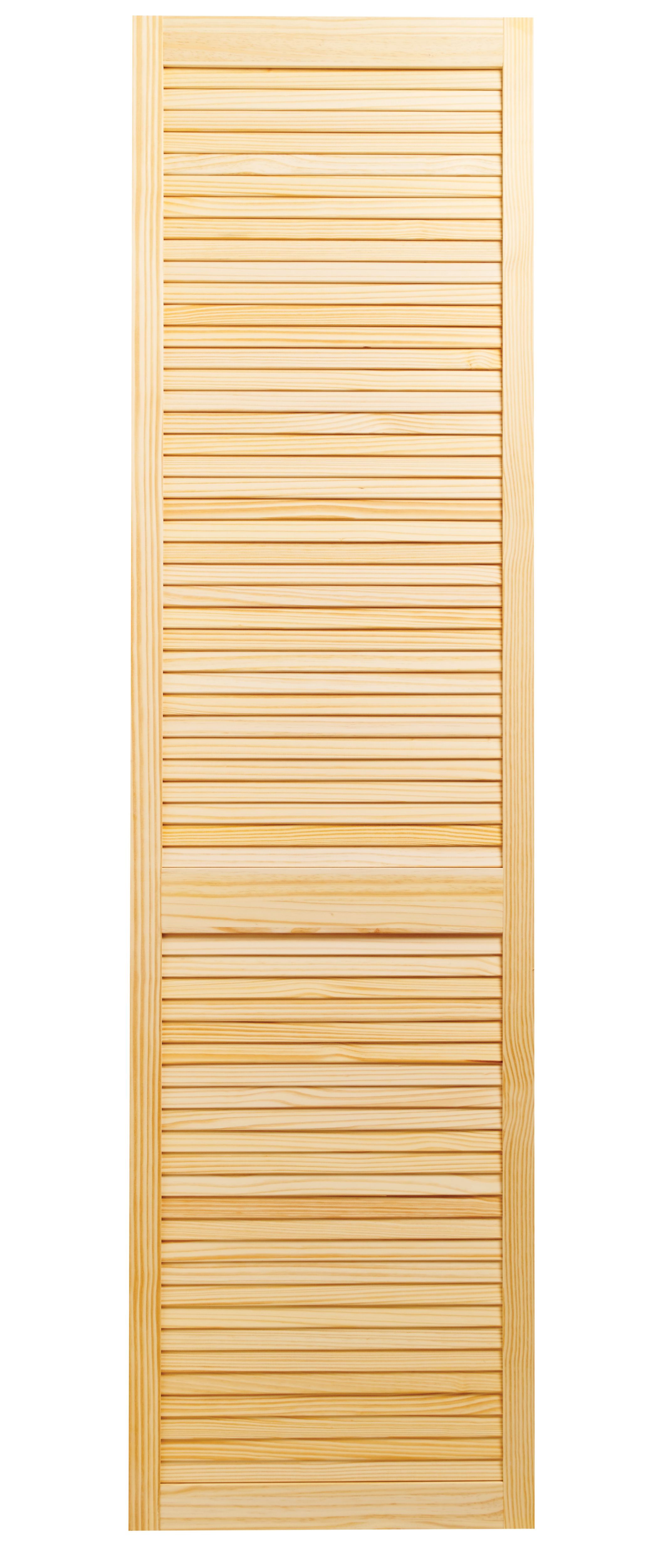 Image of Wickes Pine Closed Internal Louvre Door - 1981 x 533mm