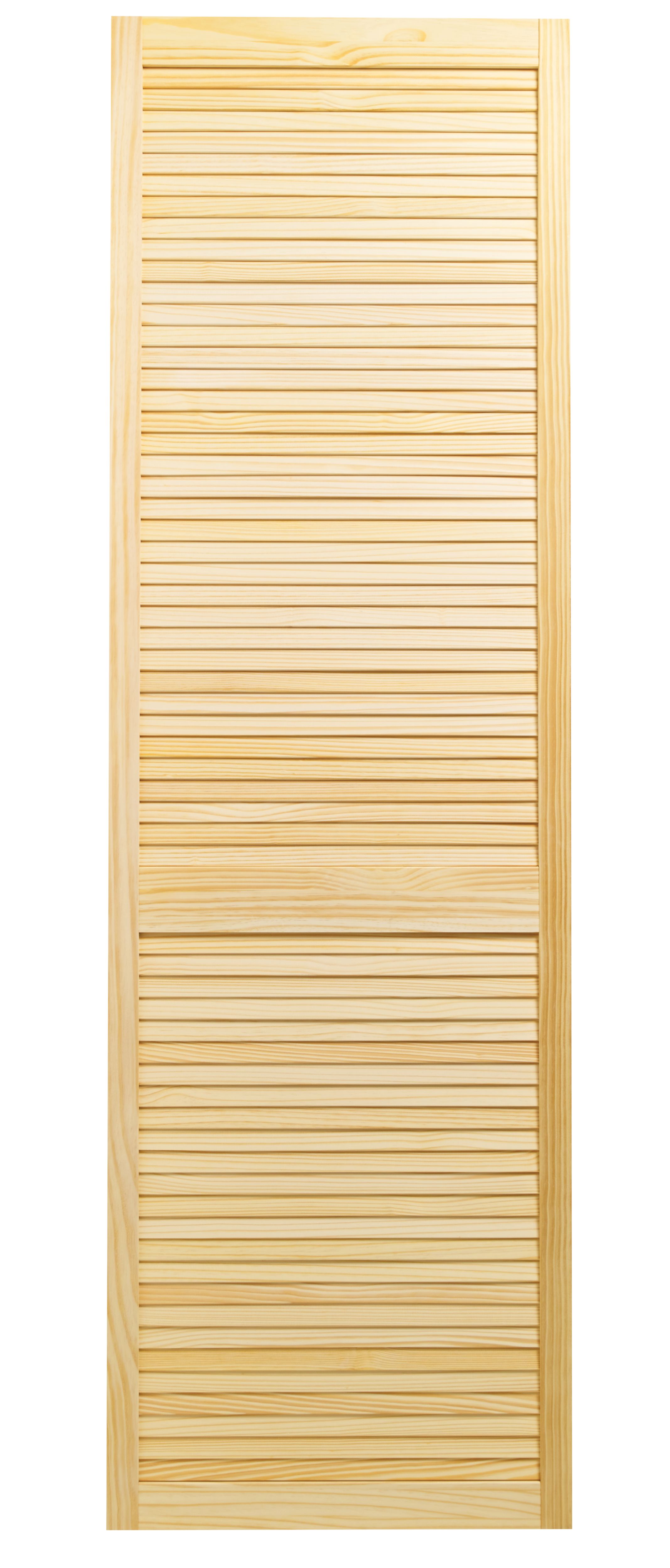 Image of Wickes Pine Closed Internal Louvre Door - 1981 x 610mm