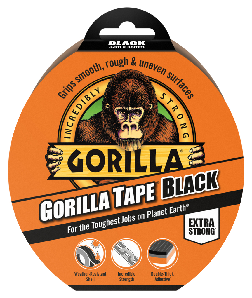 Image of Gorilla All Purpose Tape 32M Black