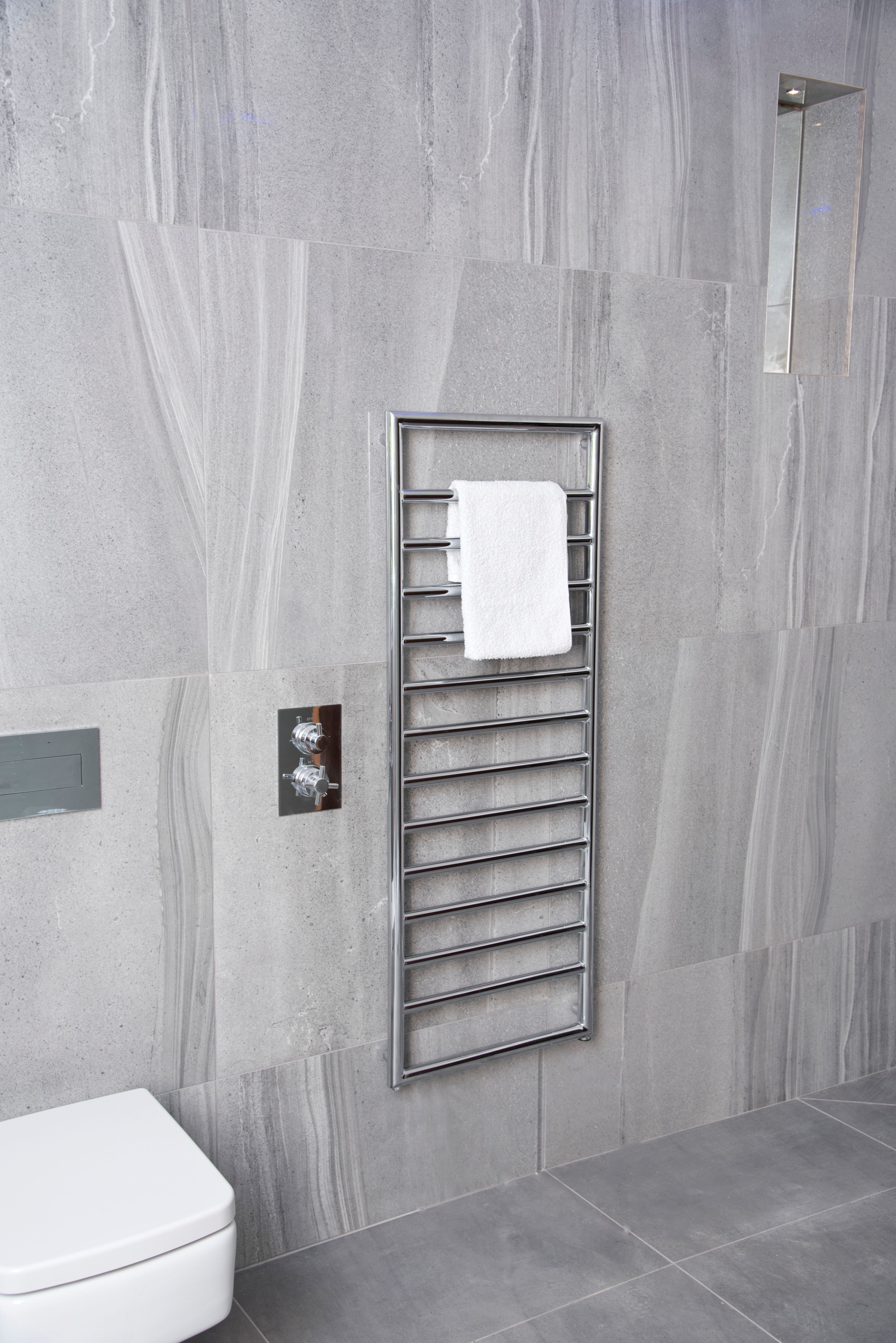 Towelrads Strand Chrome Towel Radiator - 500mm - Various Heights Available