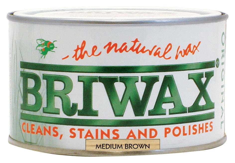 Image of Briwax Original Beeswax - Medium Brown - 400g