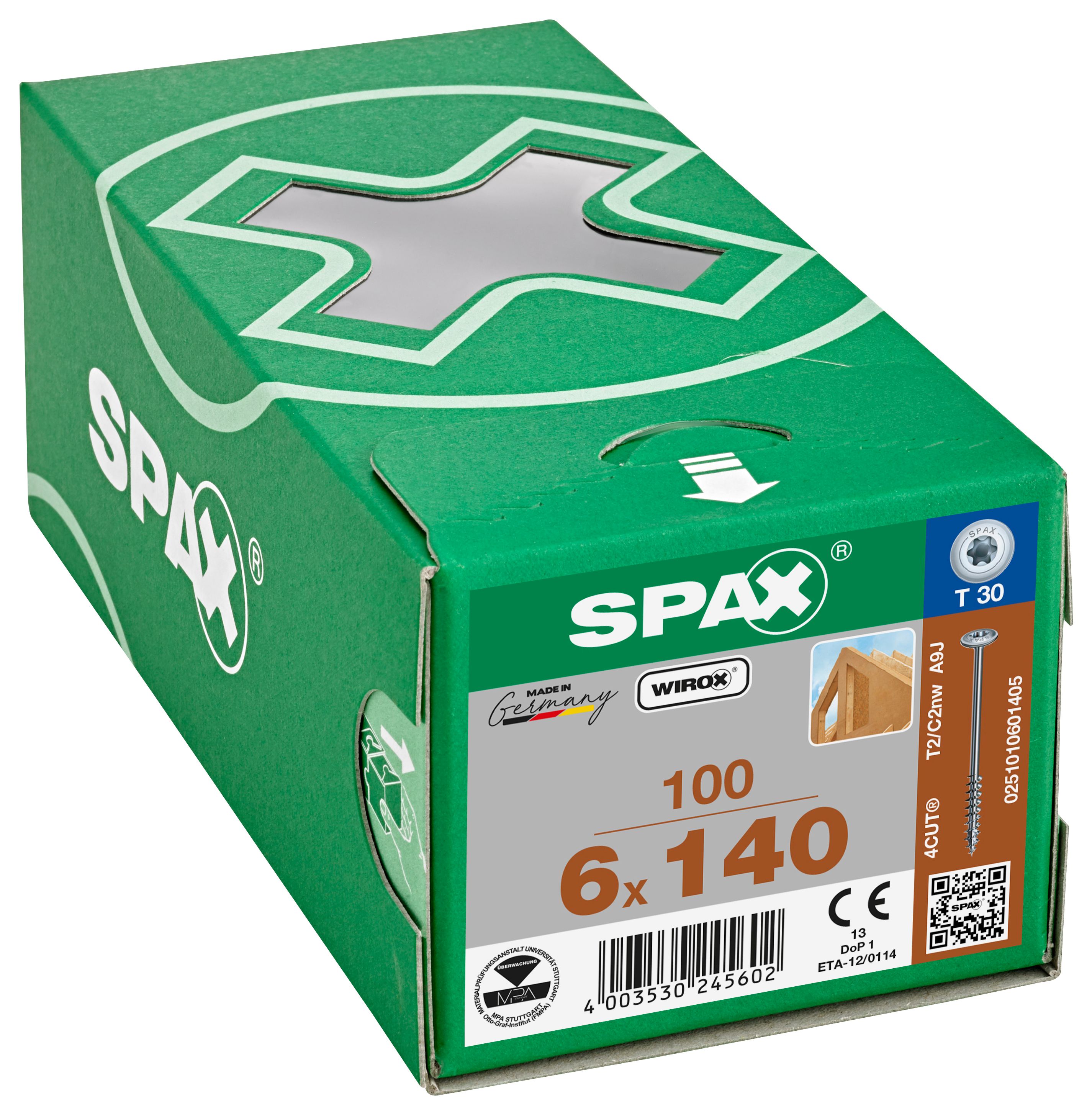 Image of Spax Tx Washer Head Wirox Screws - 6.0x140mm Pack Of 100