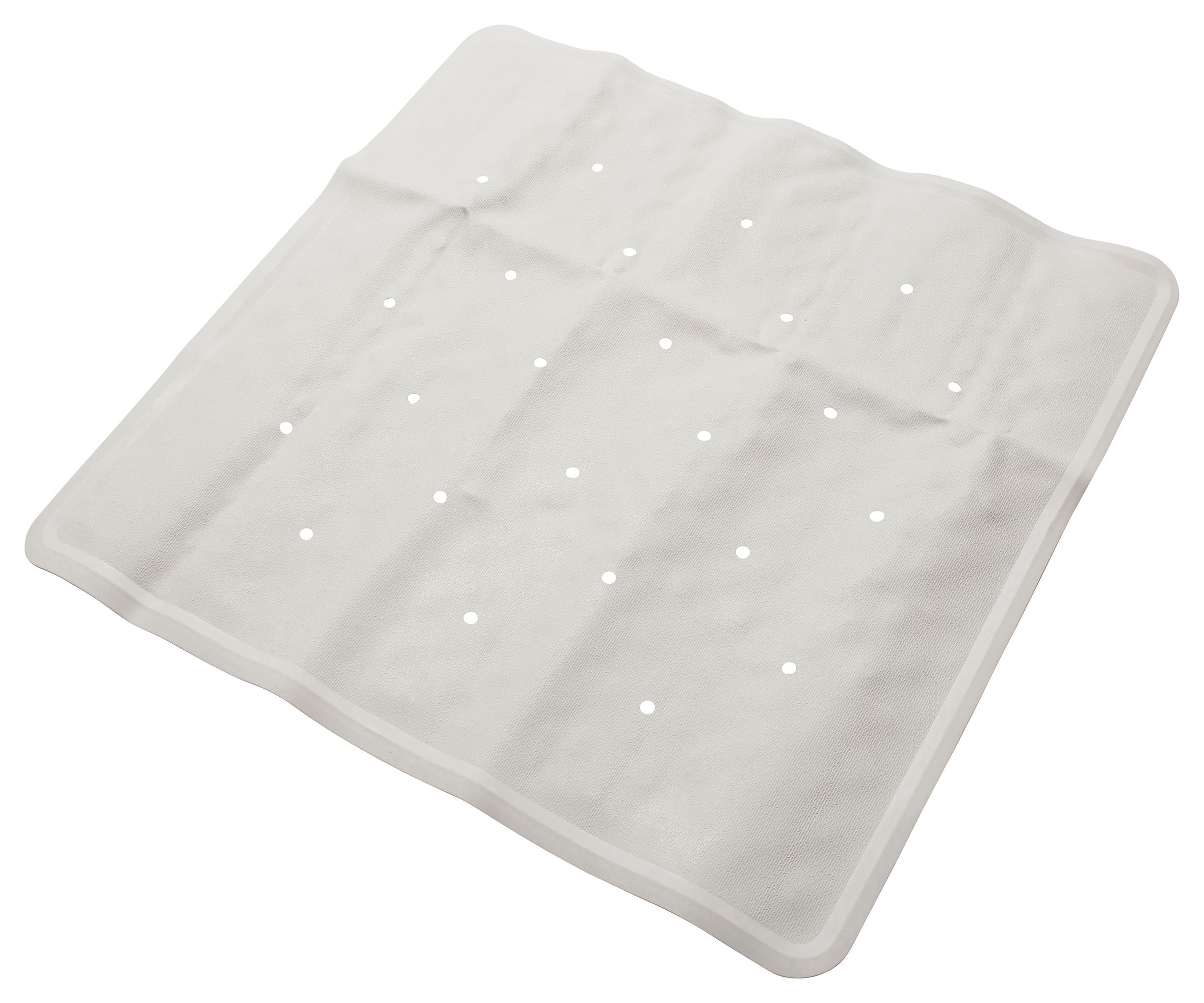 Image of Croydex White Rubagrip Shower Mat - 530mm