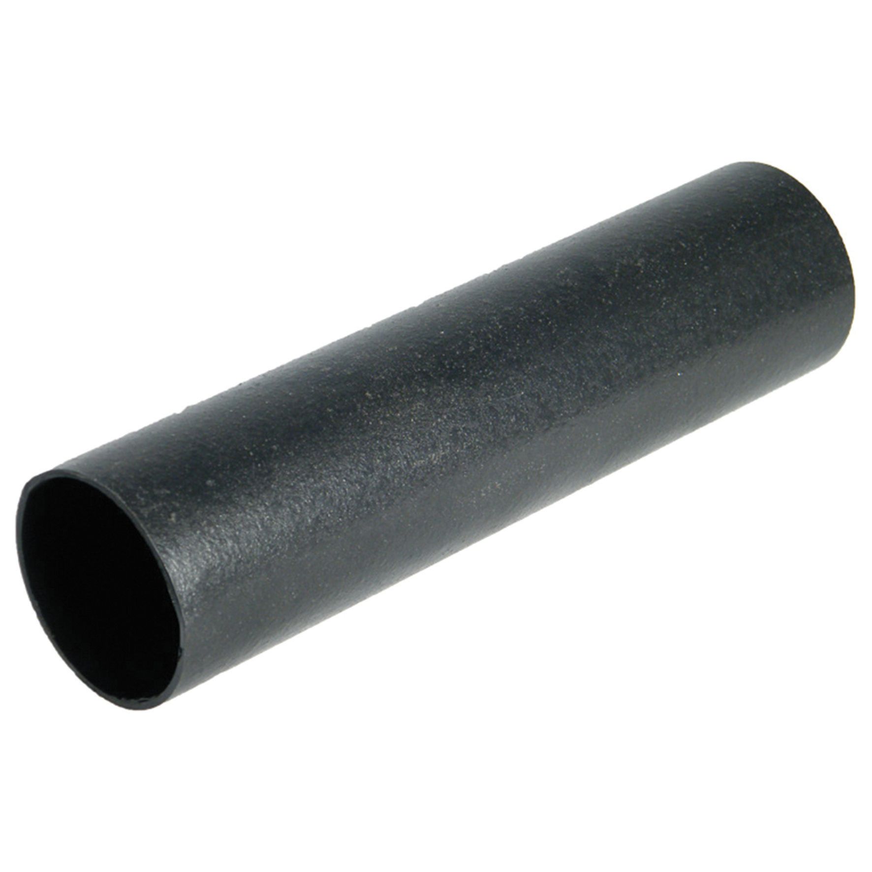 FloPlast 68mm Black Cast Iron Style Round Downpipe - 2.5m