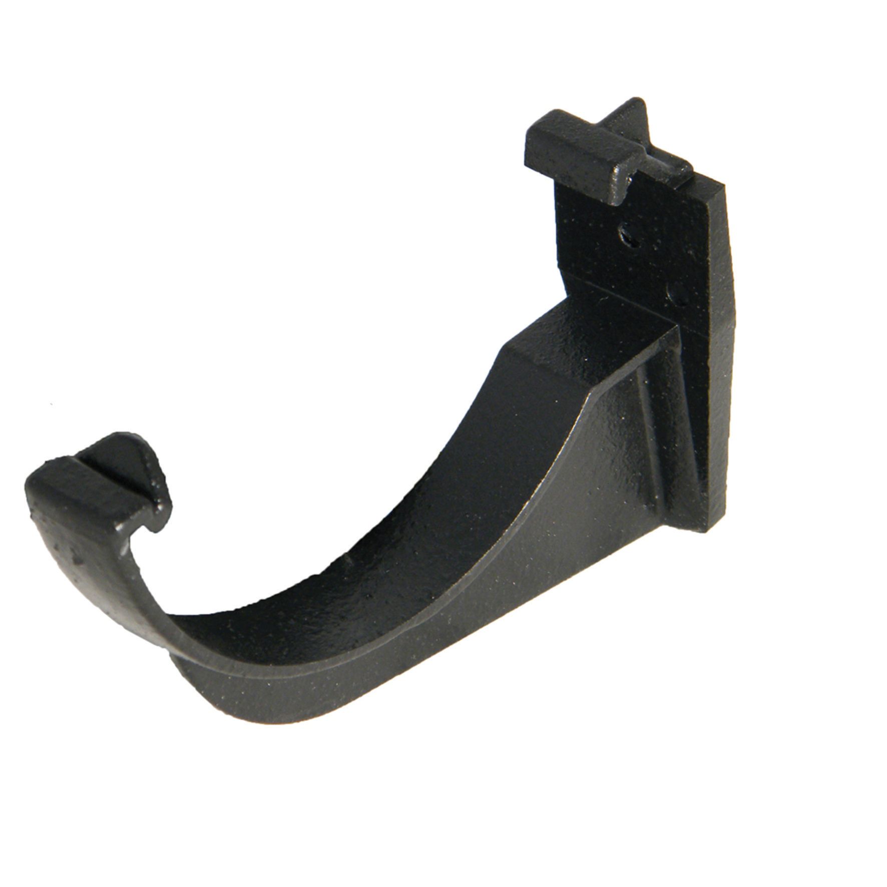 FloPlast 112mm Black Cast Iron Style Half Round Gutter Fascia Bracket