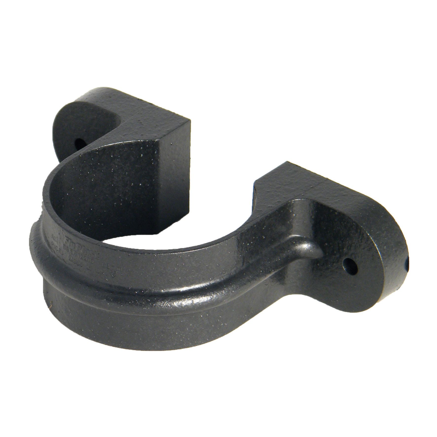 FloPlast 68mm Black Cast Iron Style Round Downpipe Clip