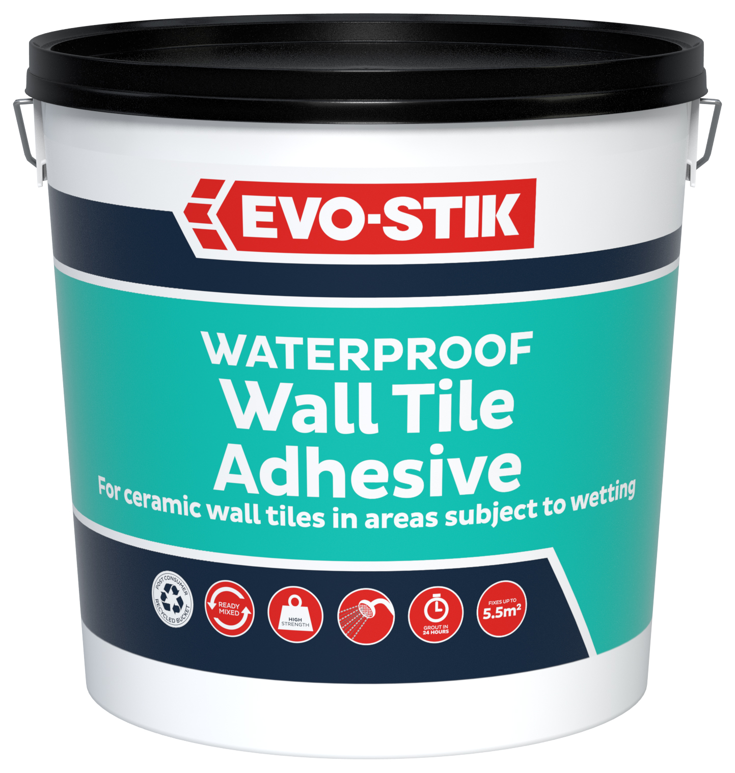 EVO-STIK Waterproof Ceramic Wall Tile Adhesive - 5L