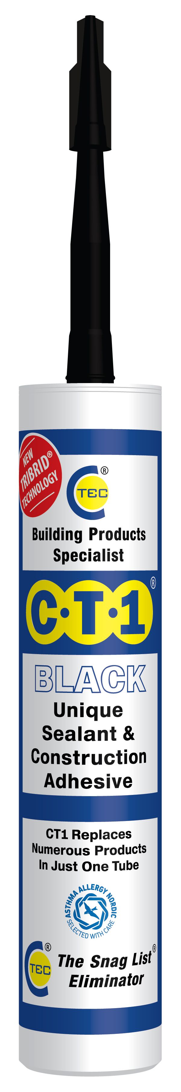 CT1 Black Sealant & Construction Adhesive - 290ml