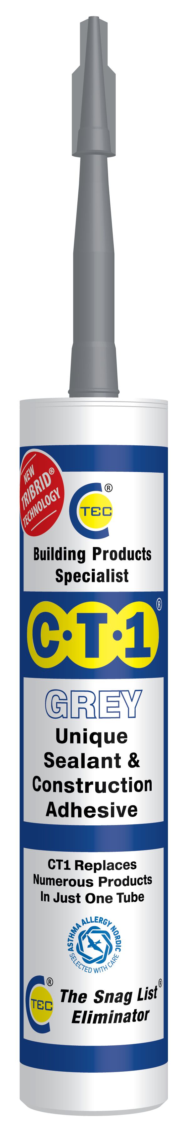 CT1 Grey Sealant & Construction Adhesive - 290ml