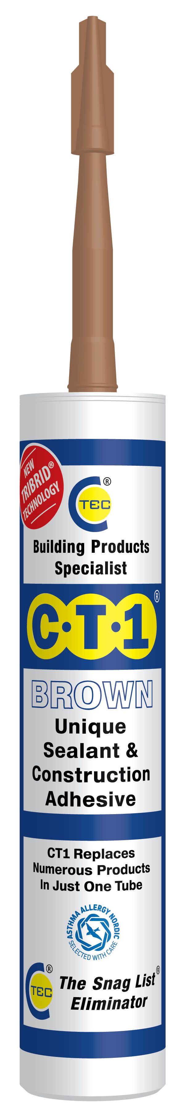 CT1 Brown Construction Adhesive & Sealant - 290ml