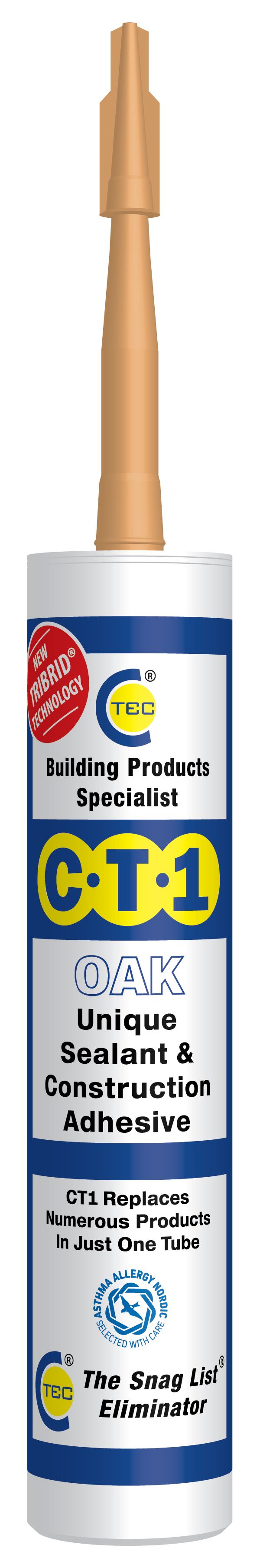 Image of Ct1 Sealant & Construction Adhesive - Oak - 290ml