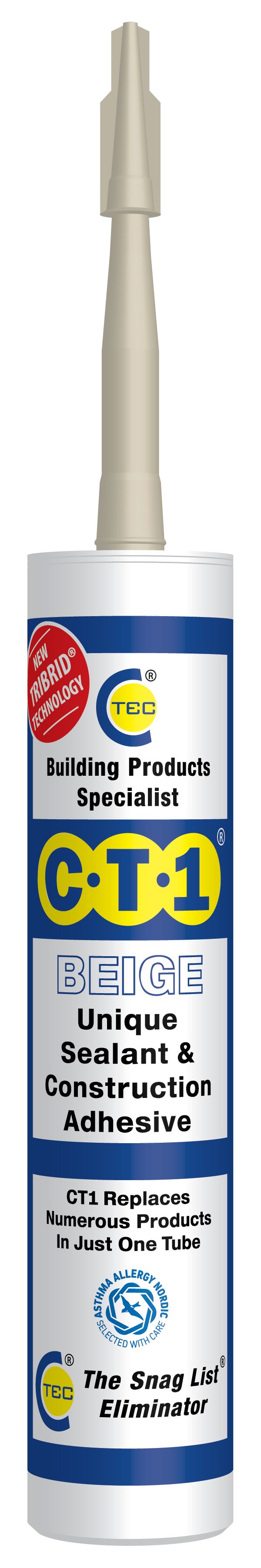 CT1 Beige Sealant & Construction Adhesive - 290ml
