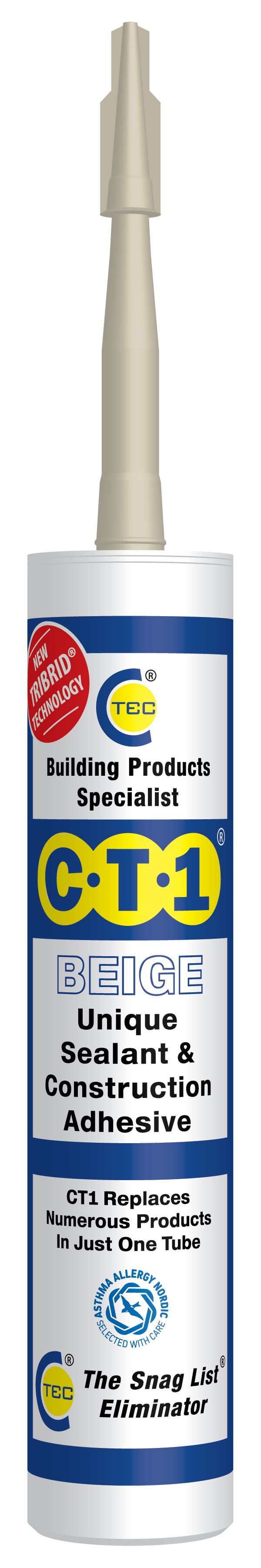 CT1 Beige Construction Adhesive & Sealant - 290ml