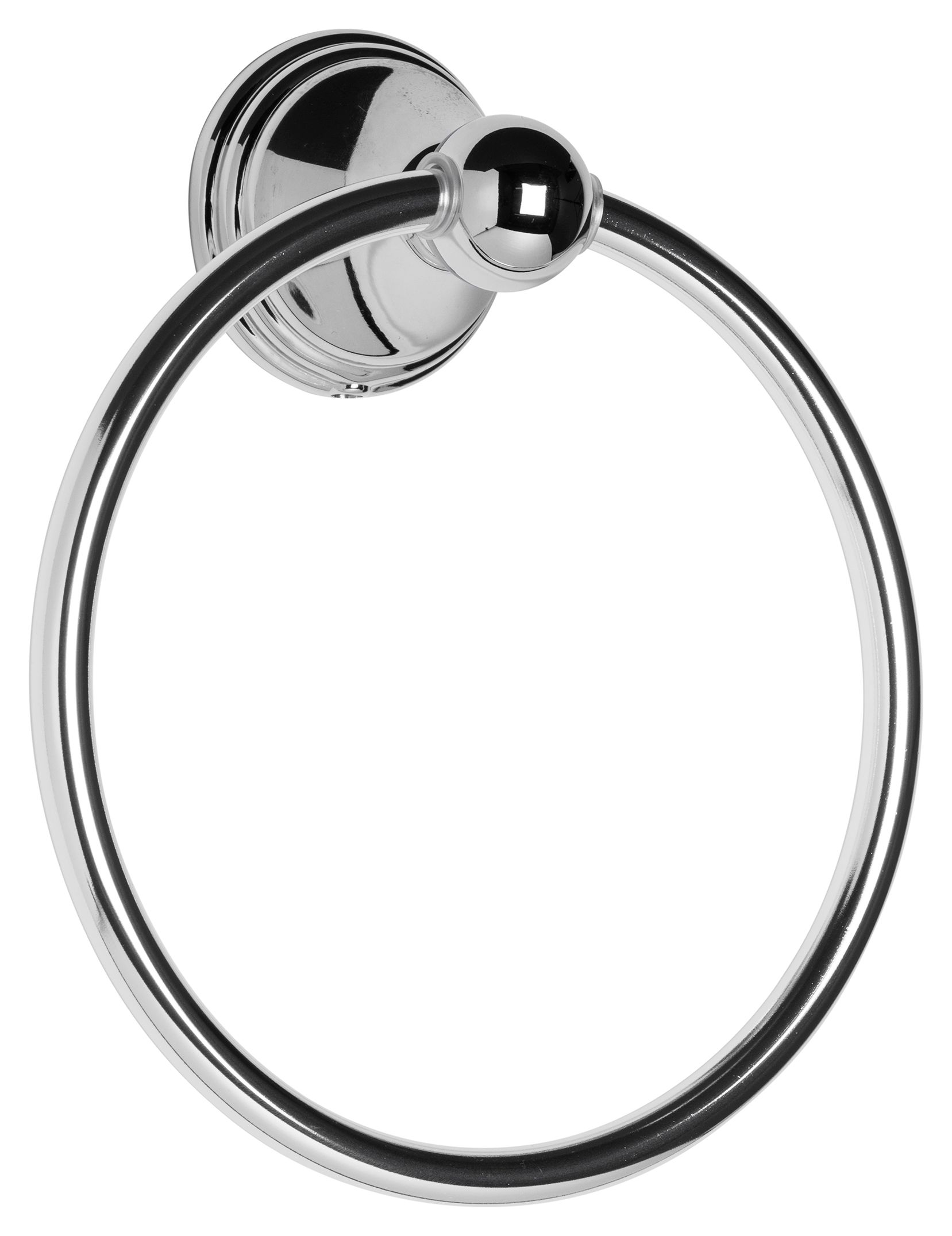 Image of Croydex Westminster Bathroom Towel Ring - Chrome