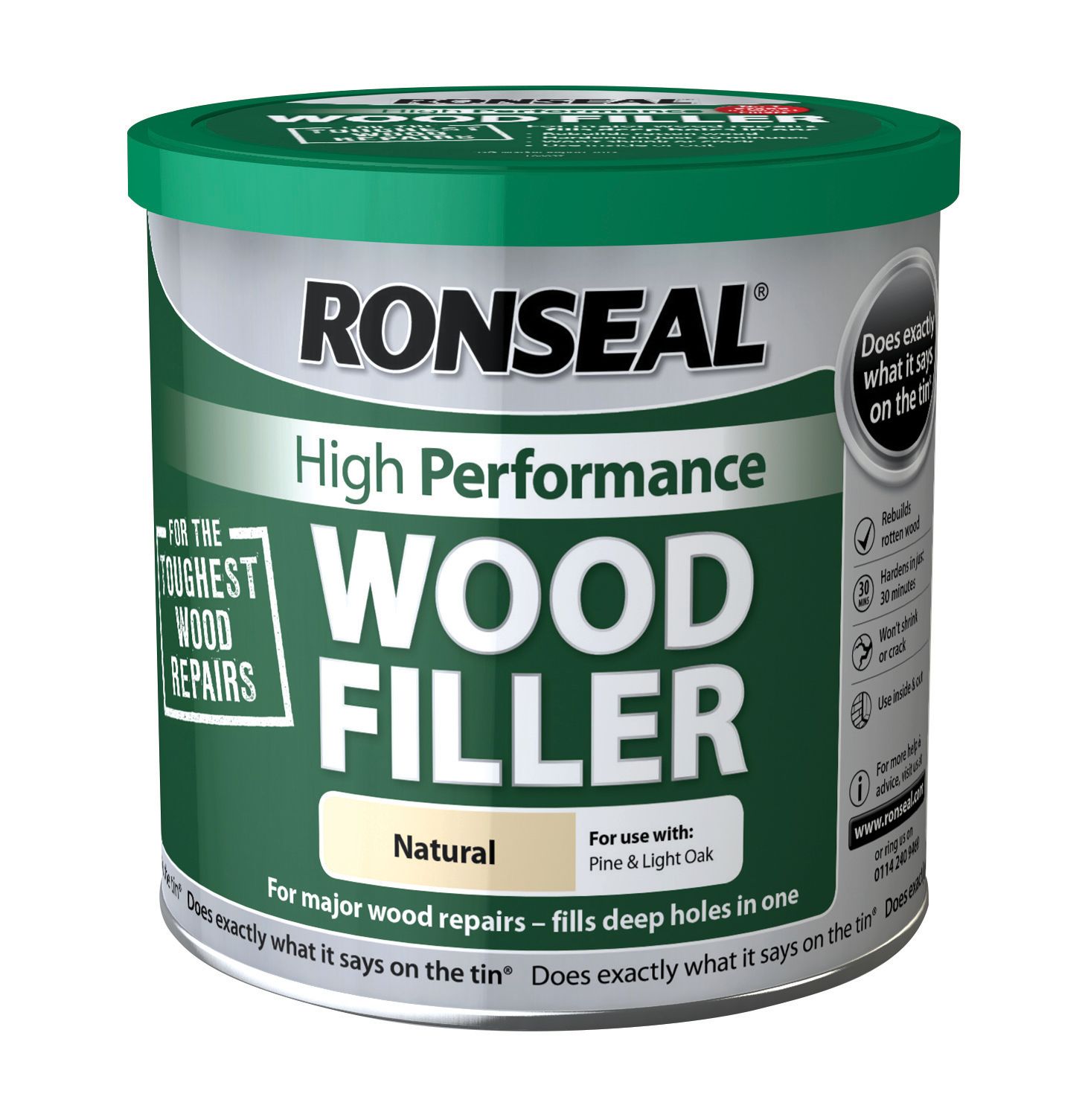 Ronseal High Performance Wood Filler - Natural 550g