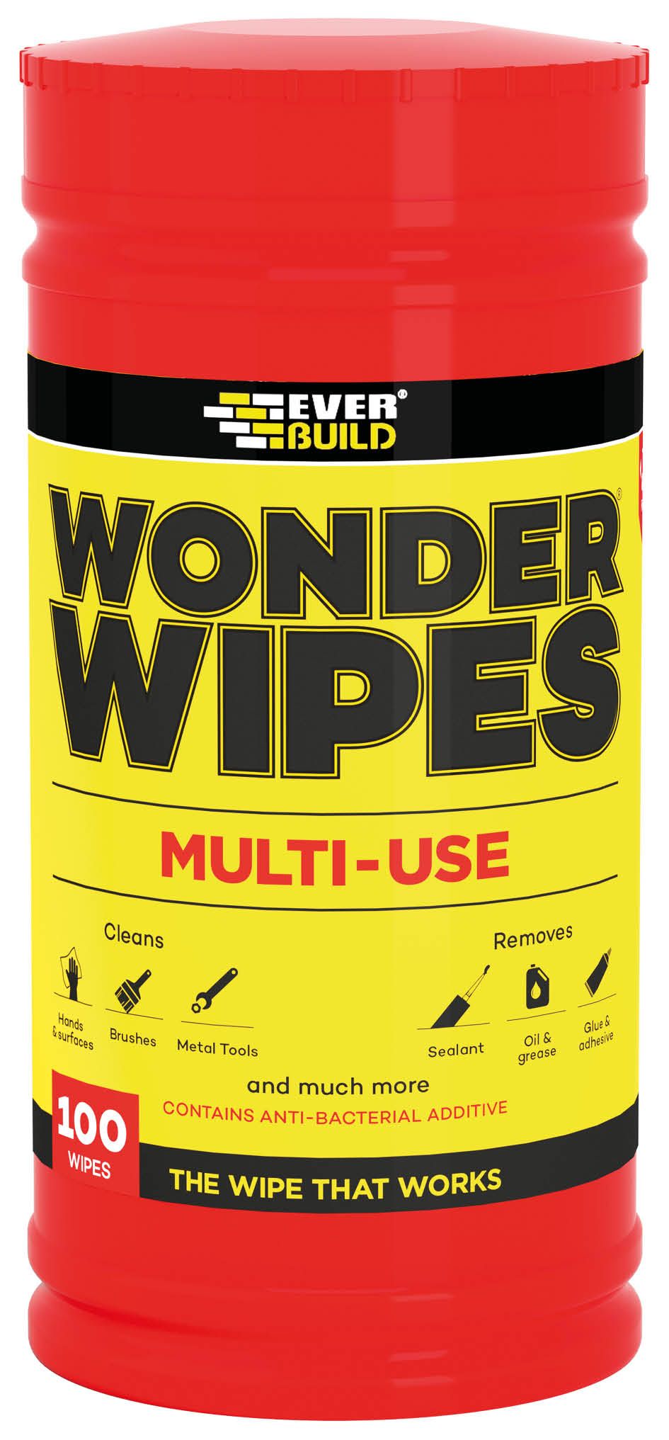 Image of Everbuild Multi-Use Wonder Wipes - Pack of 100