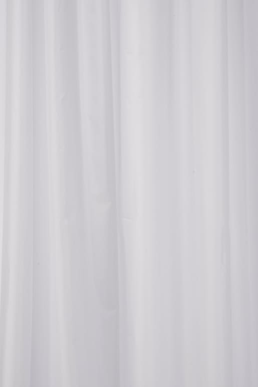 Croydex Textile Bathroom Shower Curtain - White
