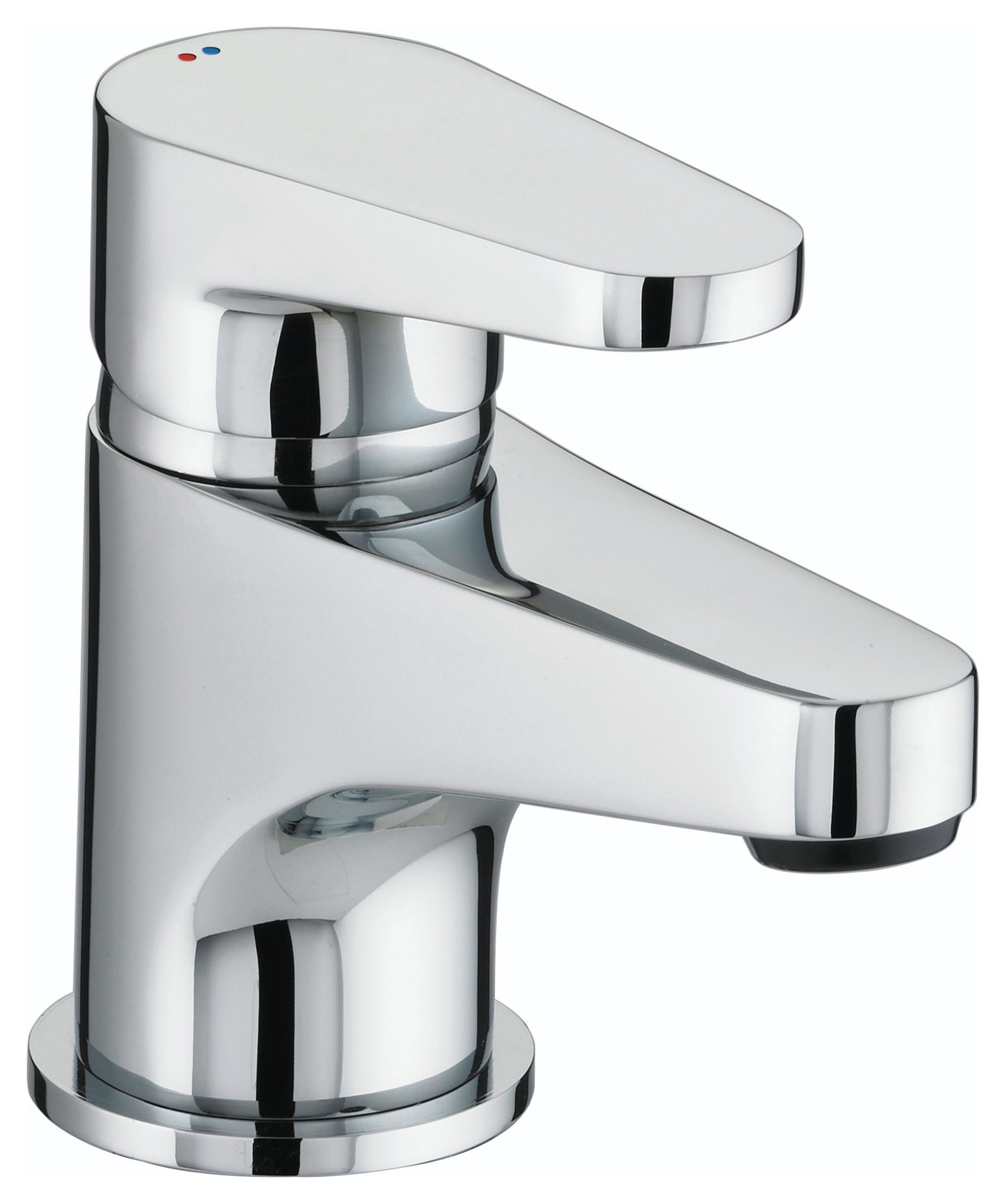 Image of Bristan Quest Chrome Basin Mixer Tap with Clicker Waste