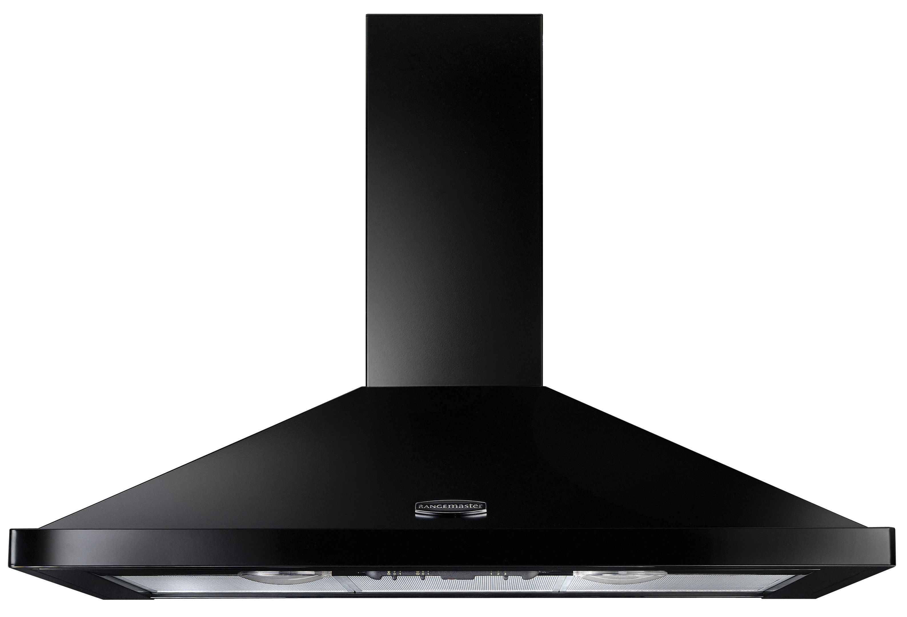 Rangemaster 100cm Chimney Hood - Black