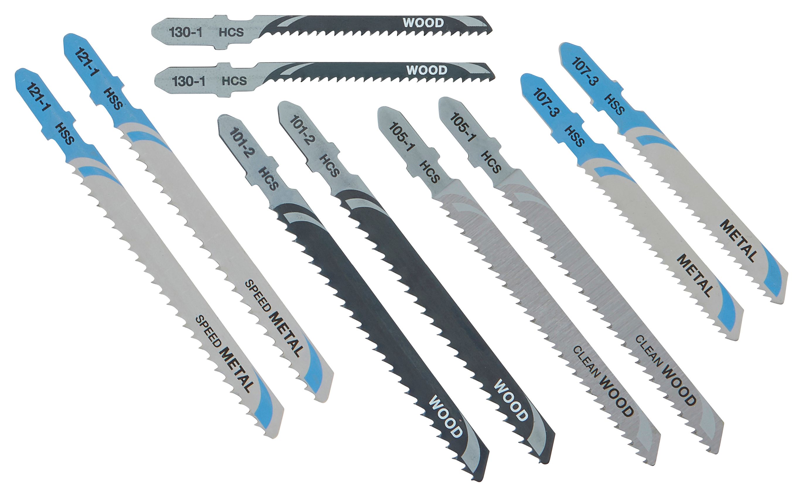 Image of DEWALT DT2294-QZ Wood & Metal Cutting 10 Piece Mixed Jigsaw Blade Set