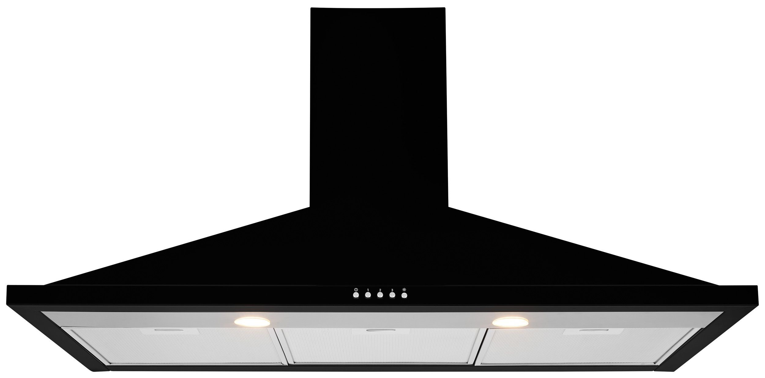 Leisure H102PK 100cm Chimney Cooker Hood - Black