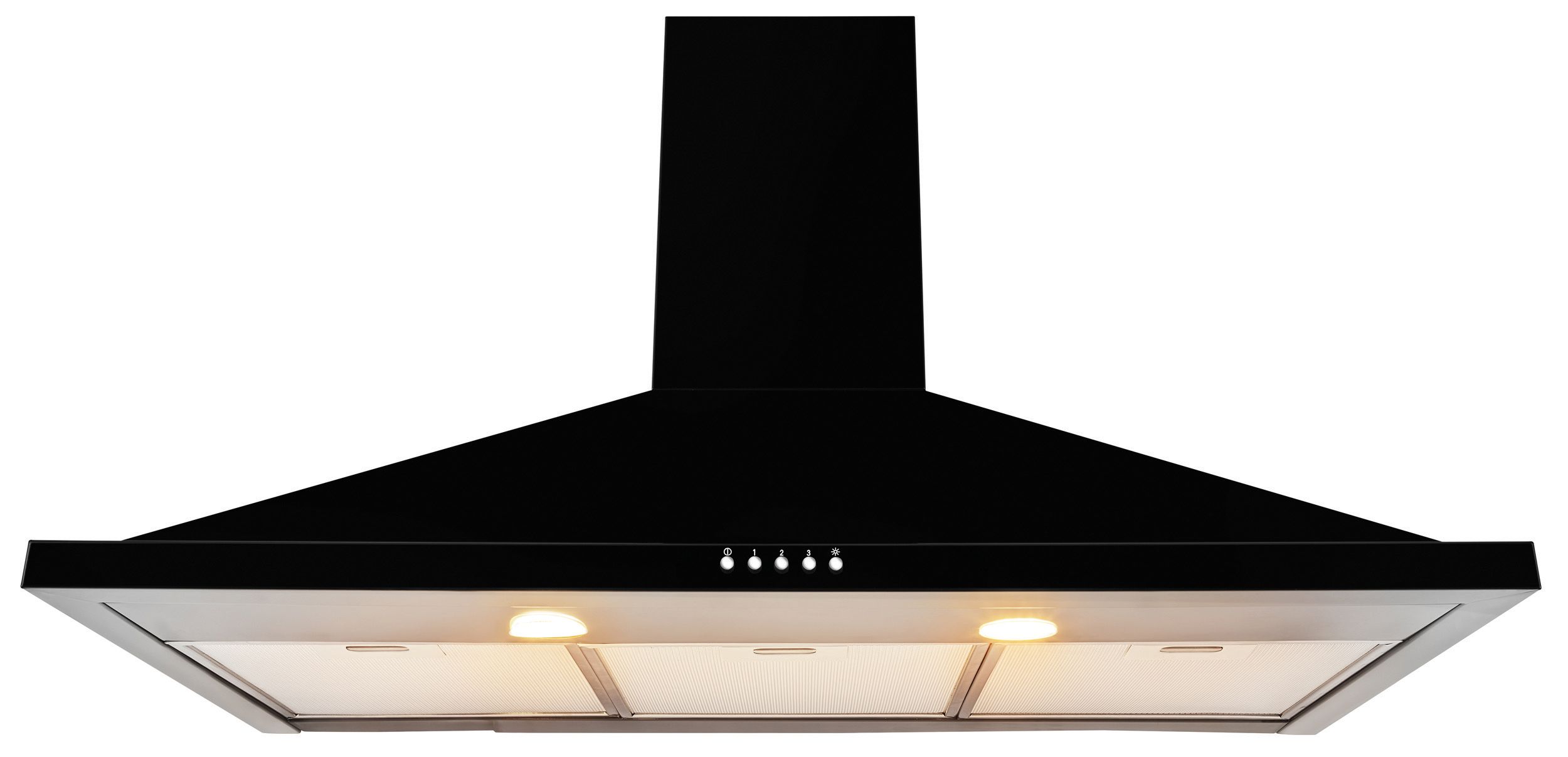 Leisure H92PK 90cm Chimney Cooker Hood - Black