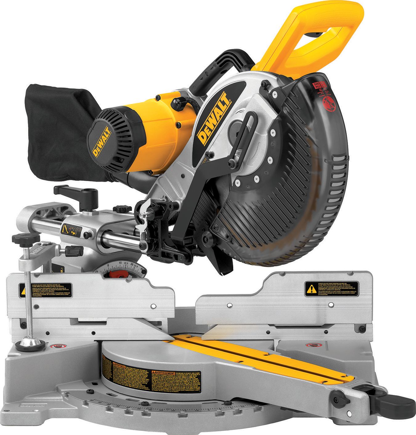 DEWALT DW727-LX 250mm 110V Corded Compound Slide Mitre Saw - 1675W