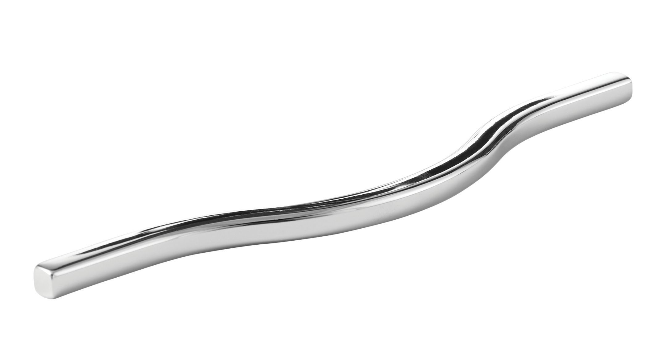 Image of Wickes Wave Bar Handle - Chrome 160mm