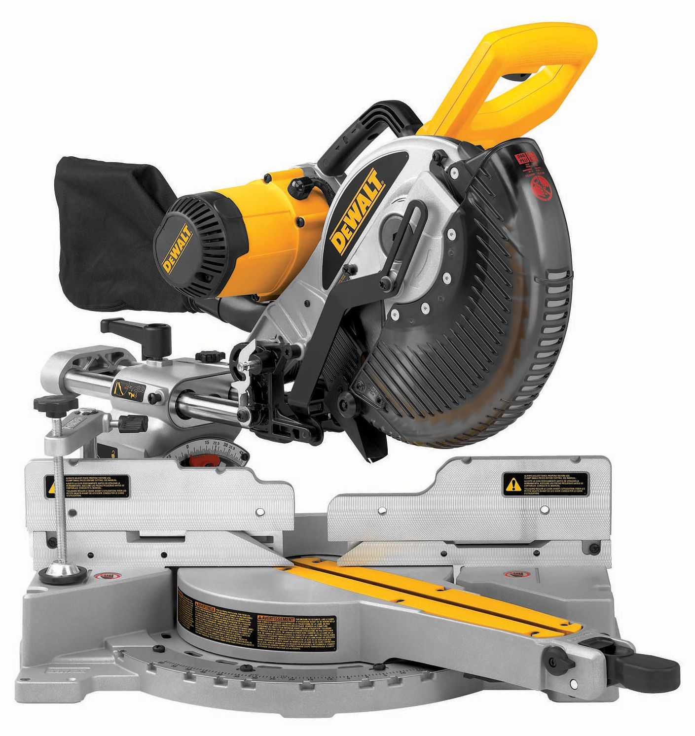 DEWALT DW727-GB 250mm 240V Corded Compound Slide Mitre Saw - 1675W