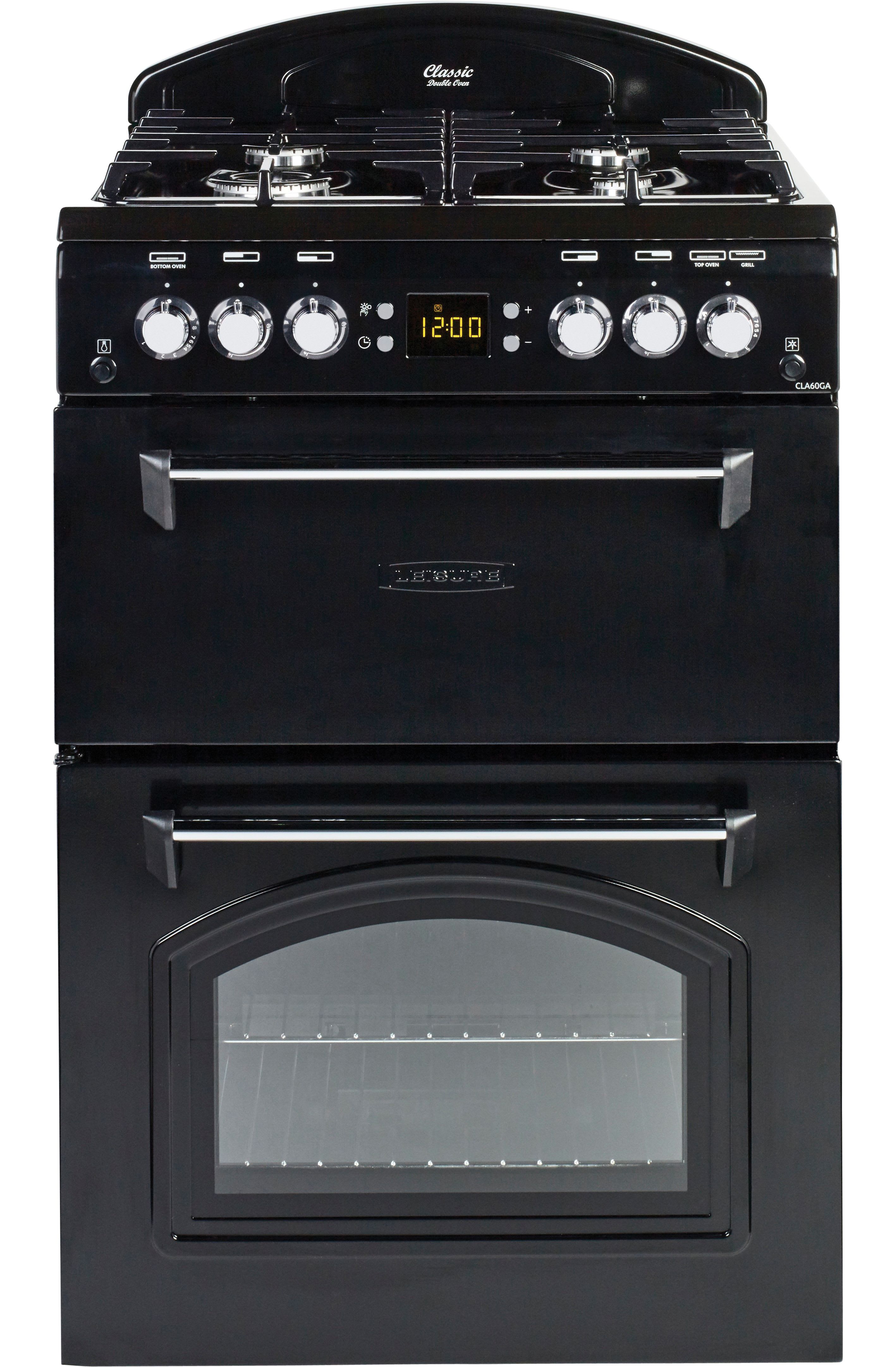 Leisure Classic 60cm Gas Range Cooker Black Wickes.co.uk