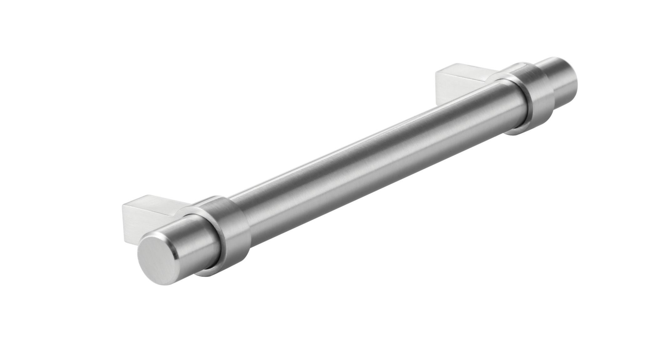 Image of Wickes Celia Ringed Bar Handle - Stainless Steel Effect 192mm