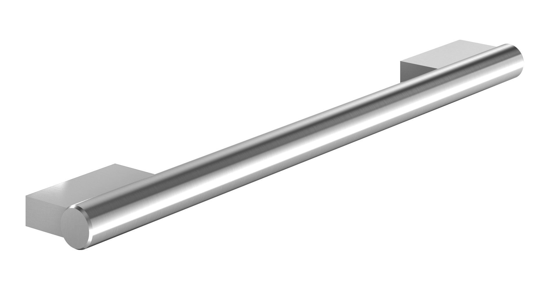 Image of Wickes Adeline Keyhole Bar Handle - Stainless Steel Effect 224mm