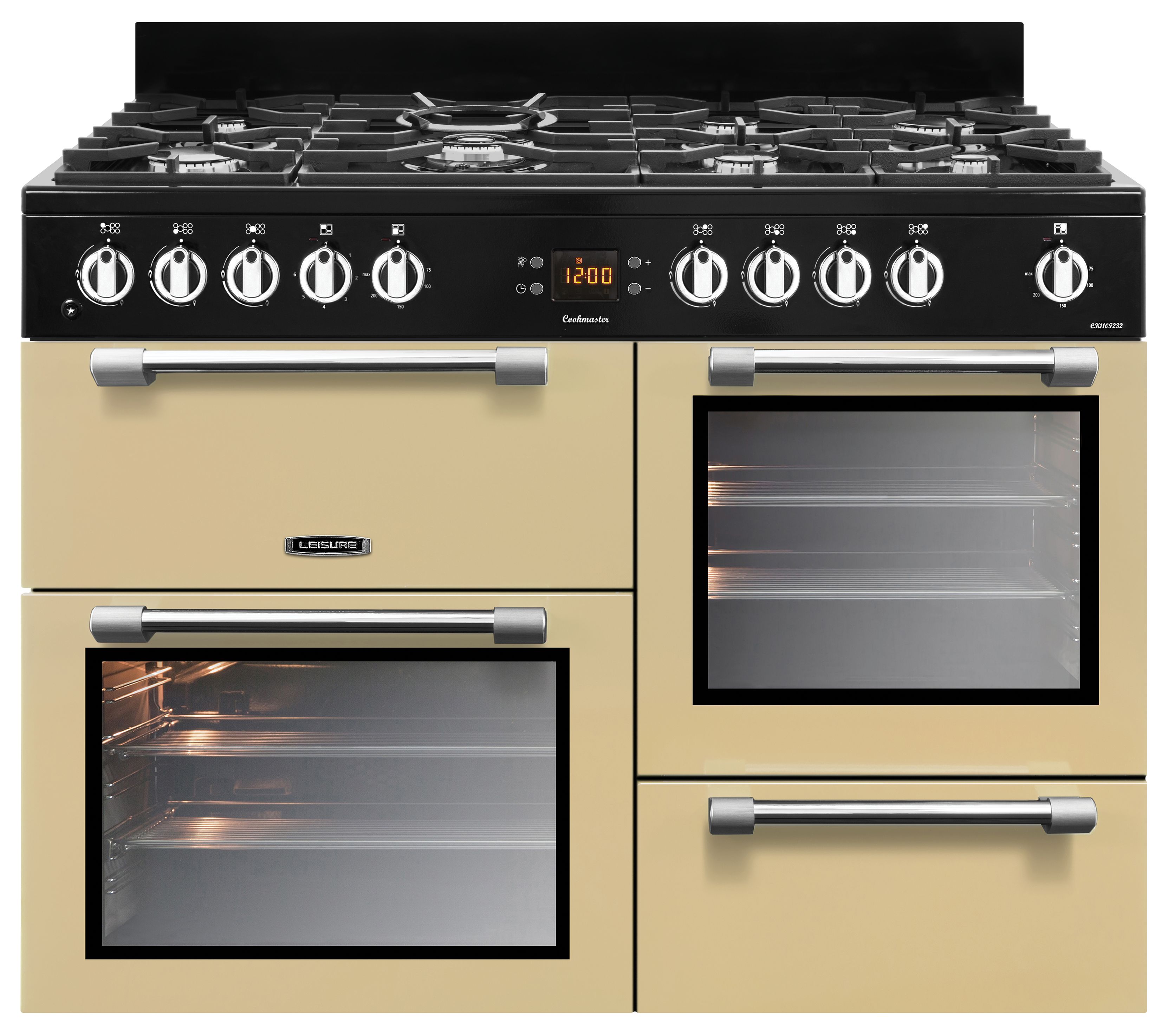 Image of Leisure Cookmaster 110cm Dual Fuel Range Cooker - Cream