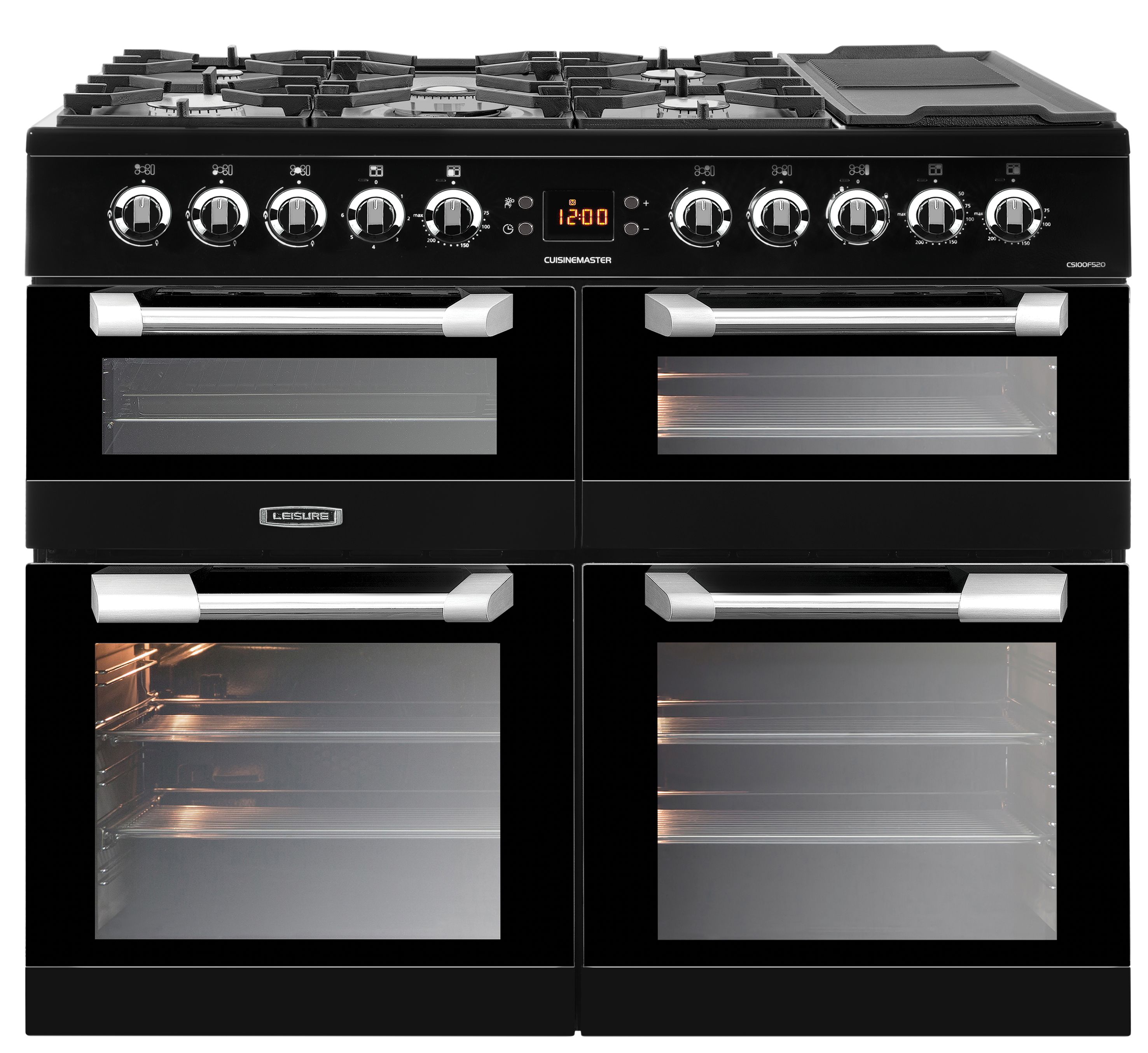 Image of Leisure Cuisinemaster 100cm Dual Fuel Range Cooker - Black