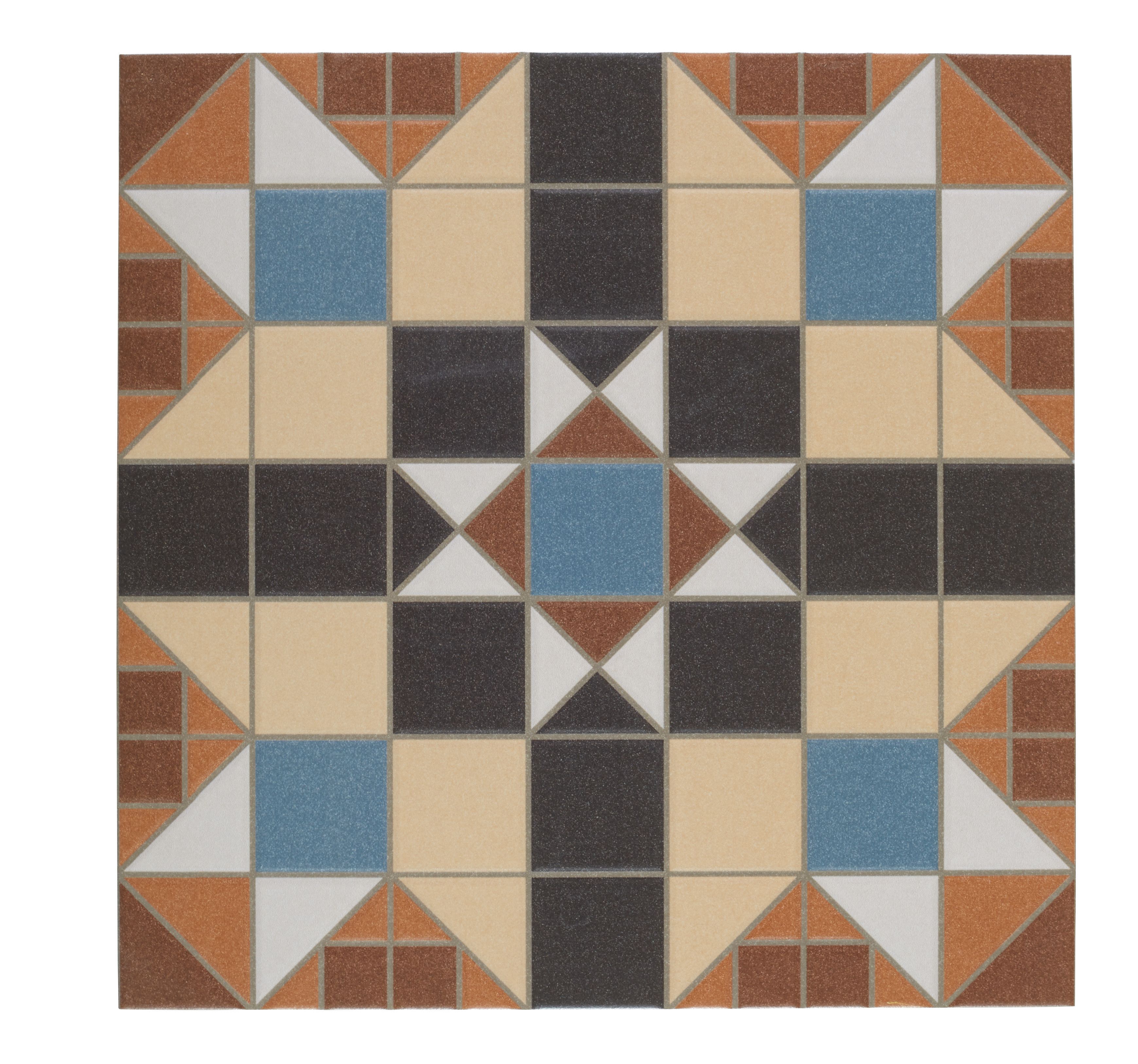Wickes Dorset Marron Patterned Ceramic Wall & Floor Tile - 316 x 316mm - Sample