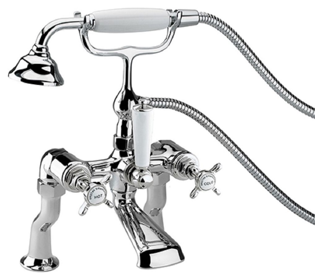 Bristan 1901 Luxury Chrome Crosshead Bath Shower Mixer Tap