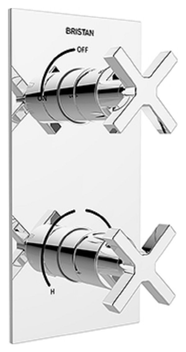 Bristan Casino Recessed Thermostatic Dual Control Shower Valve - Chrome